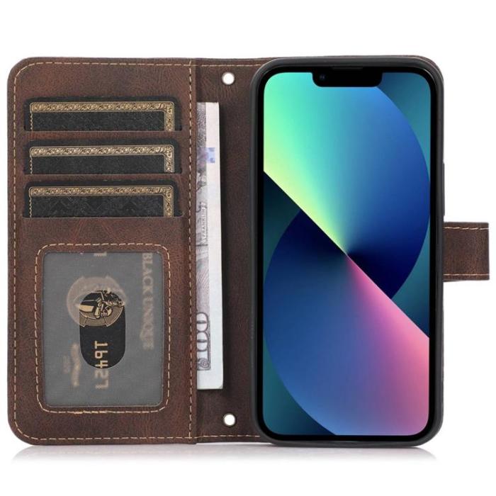 OEM - iPhone 14 Plus Plånboksfodral Flip - Coffee