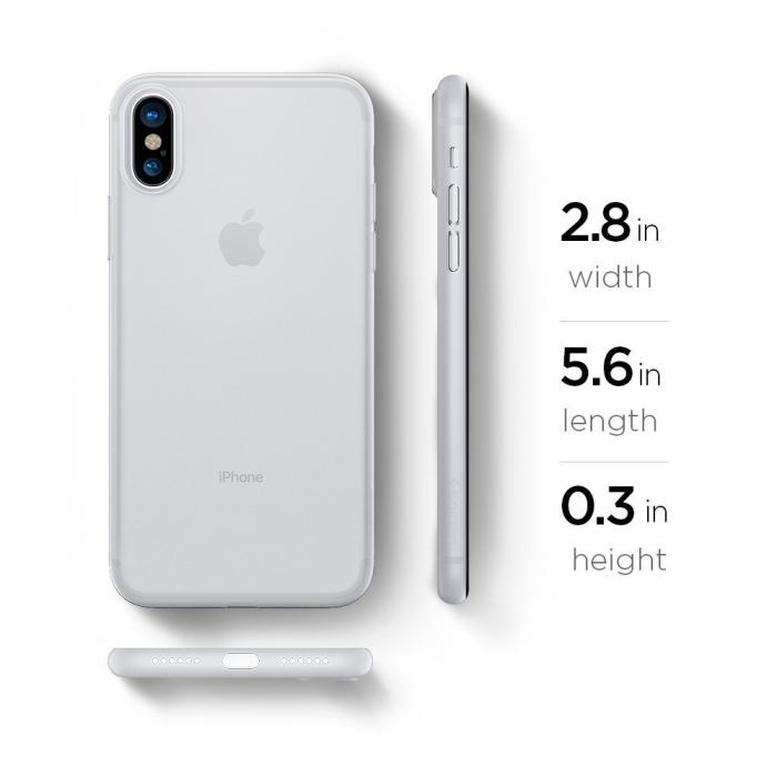 UTGATT4 - SPIGEN Air Skin 0.4mm Thick Skal till iPhone X -