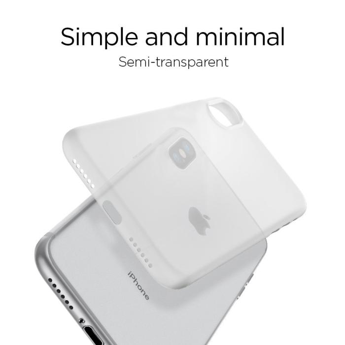 UTGATT4 - SPIGEN Air Skin 0.4mm Thick Skal till iPhone X -