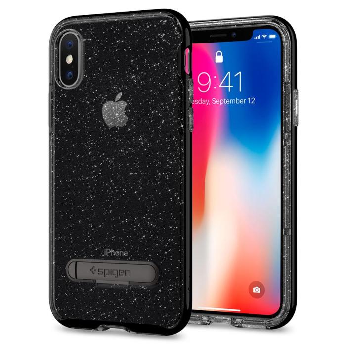 UTGATT4 - SPIGEN Crystal Hybrid Glitter Skal till iPhone X / XS