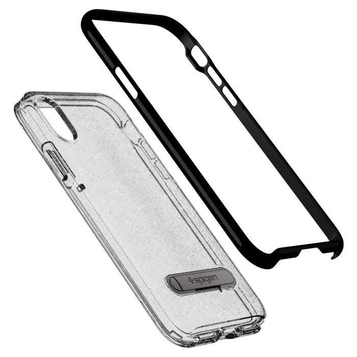 UTGATT4 - SPIGEN Crystal Hybrid Glitter Skal till iPhone X / XS