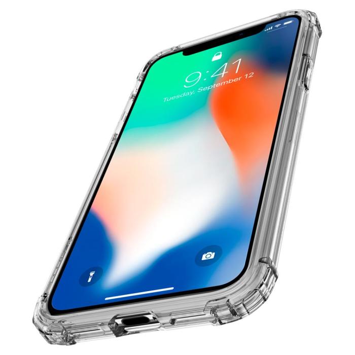 UTGATT5 - Spigen Crystal Shell Skal till iPhone X - Clear