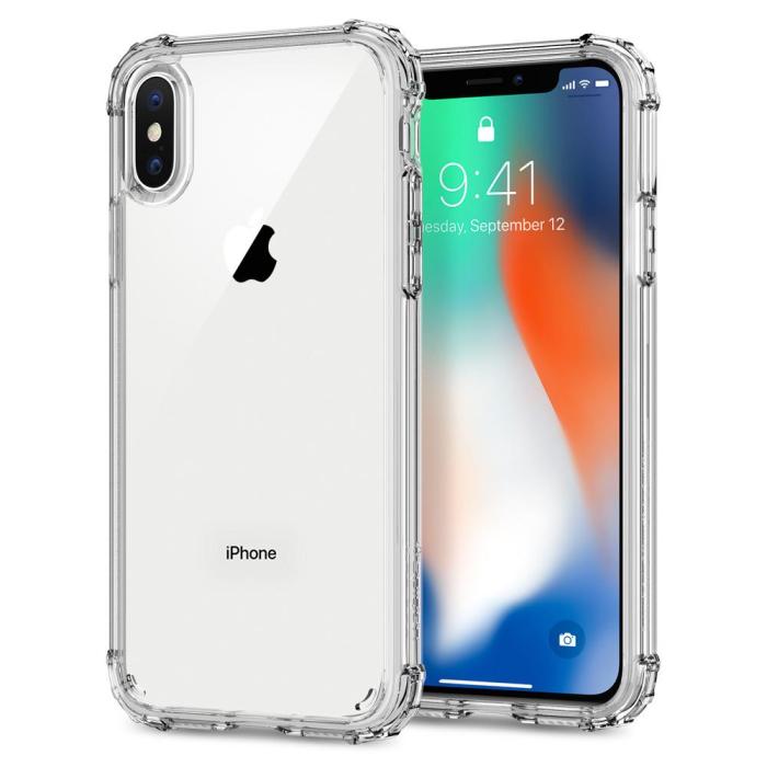 UTGATT5 - Spigen Crystal Shell Skal till iPhone X - Clear