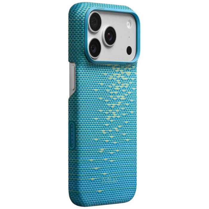 PITAKA - PITAKA Mobilskal För iPhone 18 Pro Max/17 Pro Max Magsafe Edge - Lucid Blå