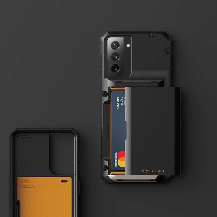 UTGATT4 - VRS DESIGN - Damda Glide Pro Skal Samsung Galaxy S21 - Svart