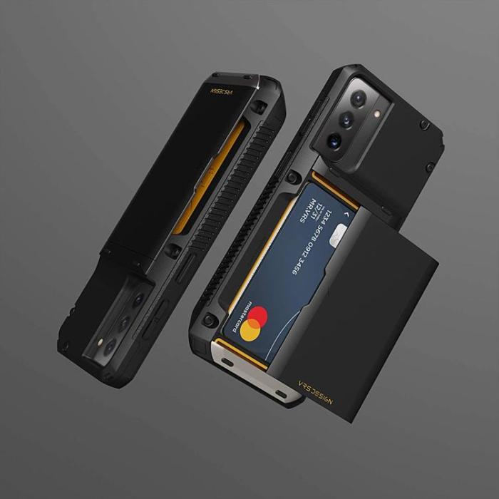 UTGATT4 - VRS DESIGN - Damda Glide Pro Skal Samsung Galaxy S21 - Svart