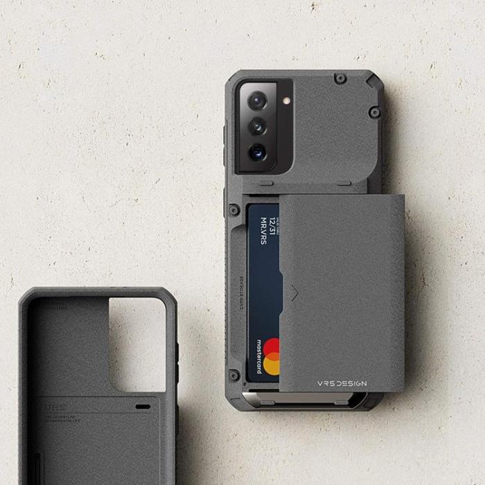 UTGATT4 - VRS DESIGN - Damda Glide Pro Skal Samsung Galaxy S21 - Sandstone