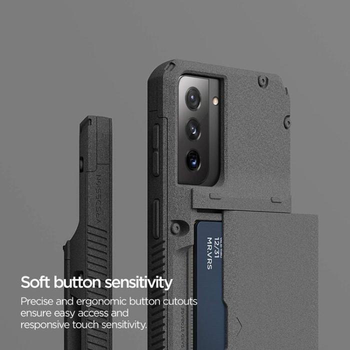UTGATT4 - VRS DESIGN - Damda Glide Pro Skal Samsung Galaxy S21 - Sandstone