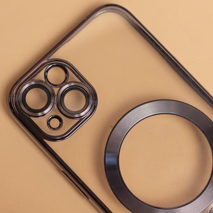 OEM - iPhone 16 Plus Mobilskal Magsafe Color Chrome - Svart