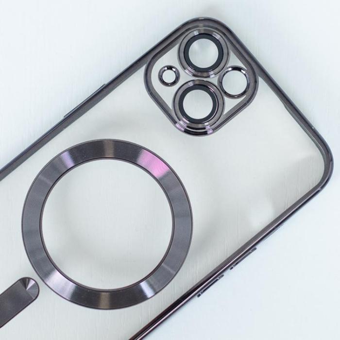 OEM - iPhone 16 Plus Mobilskal Magsafe Color Chrome - Svart