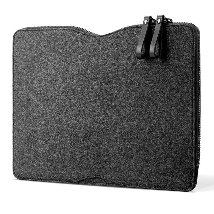 Mujjo - Mujjo Carry-On Folio Sleeve för Macbook 12'' - Svart