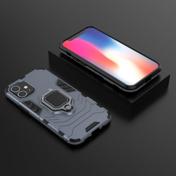 Ruhtel - Ring Armor kickstand Skal iPhone 12 mini Blå