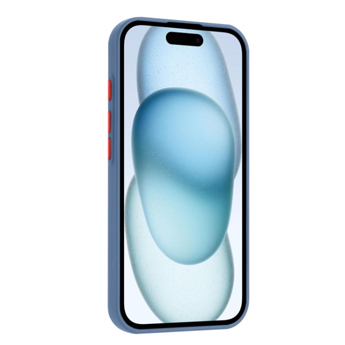 A-One Brand - iPhone 16 Plus Mobilskal Korthållare TPU - Gråblå