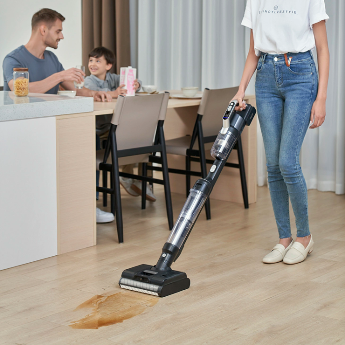 JIMMY - JIMMY PW11 Sladdlös Dammsugare Och Tvättmaskin - Svart/Grå
