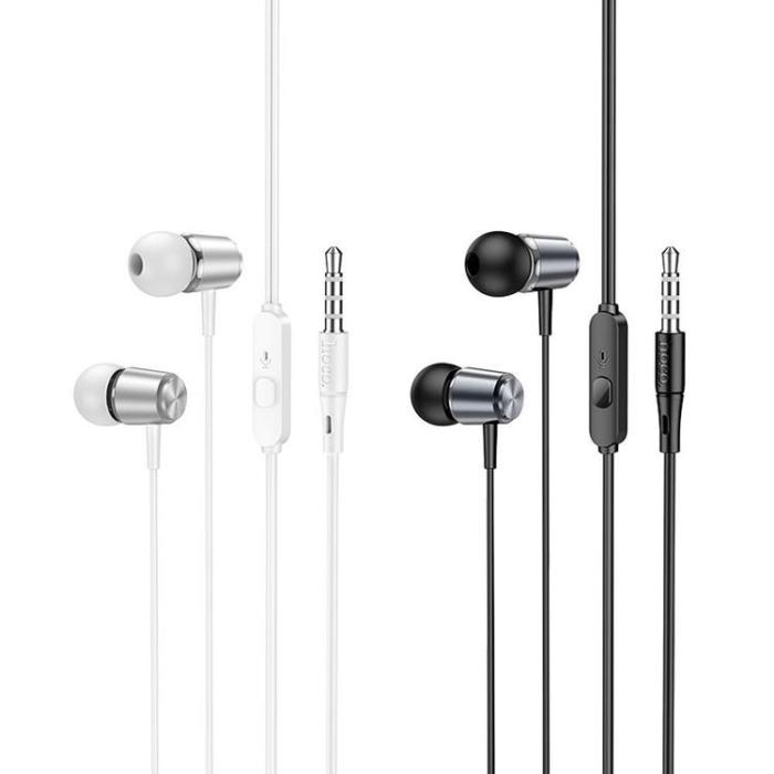 Hoco - Hoco In-Ear Trådbundna Hörlurar Jack 3.5 mm M108 - Silver