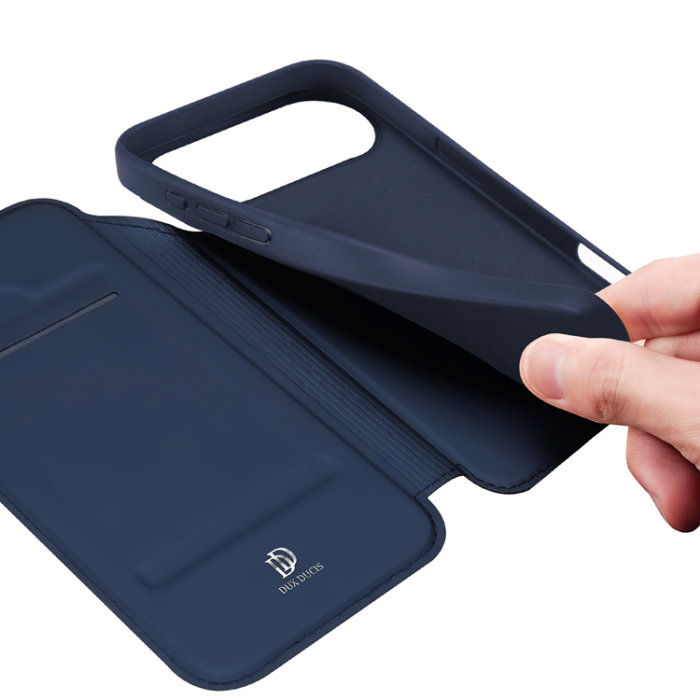 Dux Ducis - Dux Ducis iPhone 17 Air Plånboksfodral Skin Pro Läder - Blå