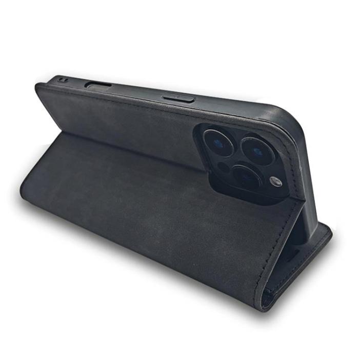 OEM - Galaxy A16 5G/4G Plånboksfodral Smart Suede - Svart