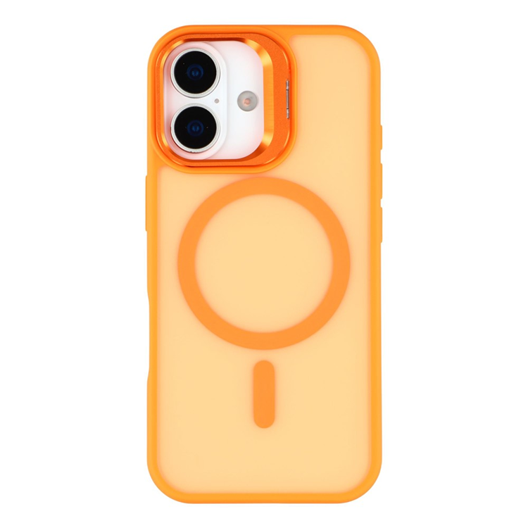 iPhone 17 Mobilskal MagSafe Lins Kickstand - Orange | 2353 | AlltMobil