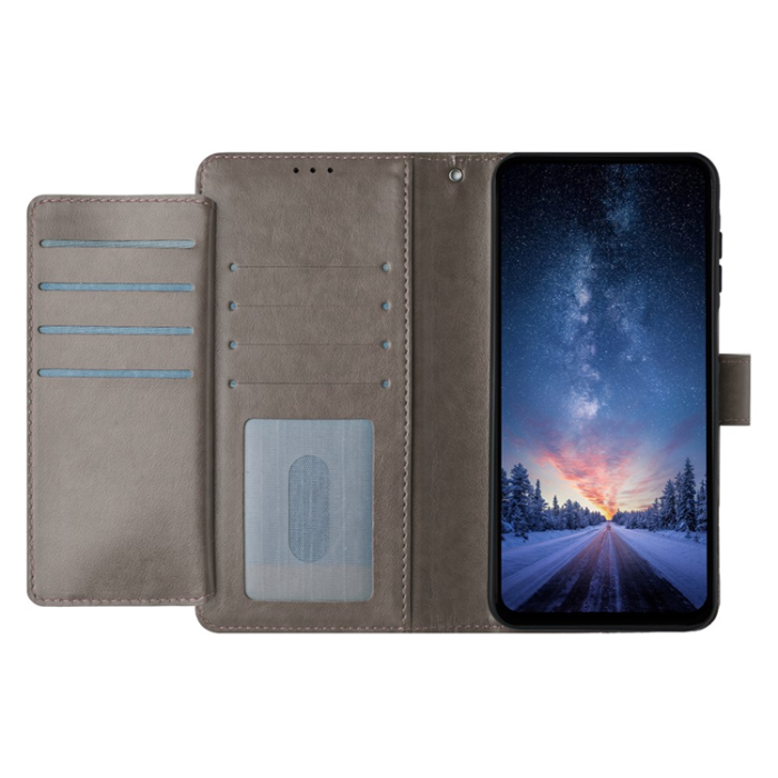 A-One Brand - iPhone 17 Pro Max Plånboksfodral Folio - Grå