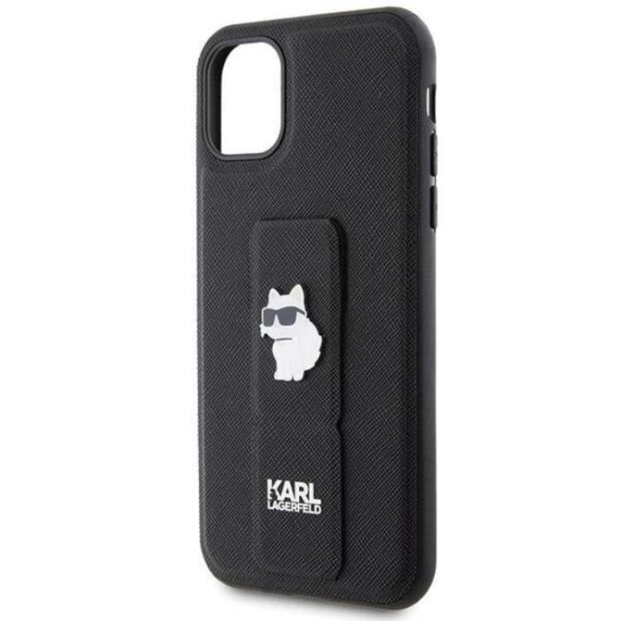 KARL LAGERFELD - KARL LAGERFELD iPhone 11/XR Mobilskal Gripstand Pins - Svart