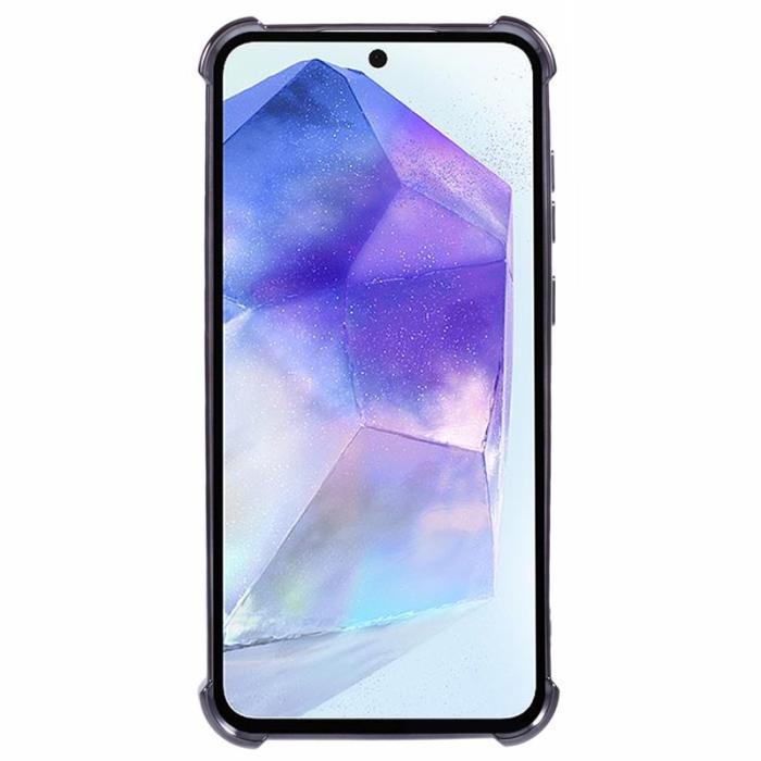 OEM - Mobilskal till Samsung Galaxy A55 5G Glitter Gradient Kickstand TPU - Svart