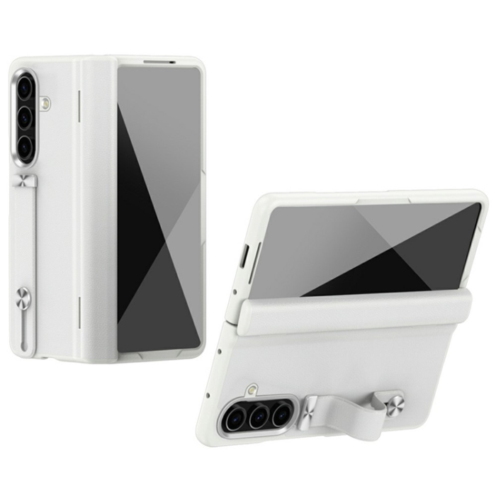 A-One Brand - Galaxy Z Fold 7 Mobilskal Kickstand Hard PC Anti-Drop - Vit