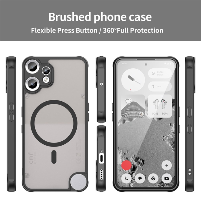 A-One Brand - Nothing CMF Phone 2 Pro Mobilskal MagSafe Anti Drop - Svart