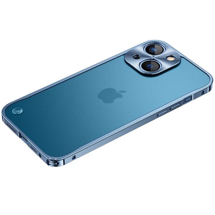 A-One Brand - iPhone 14 Plus Skal Metall Slim - Blå