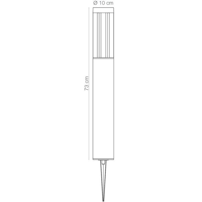 LightsOn - LightsOn Helix Pollare 73cm 560lm 3000K 8W Antracit