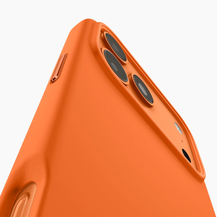 Spigen - Spigen Mobiskal För iPhone 17 Pro Magsafe Silikon Fit - Cosmic Orange