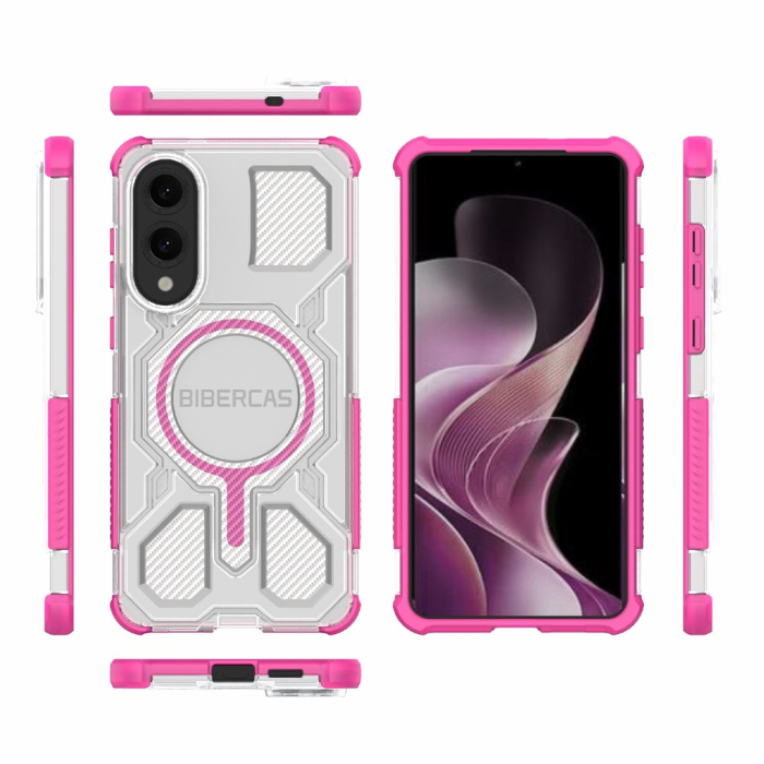 BIBERCAS - BIBERCAS Galaxy S25 Edge Mobilskal MagSafe J-16 - Rosa