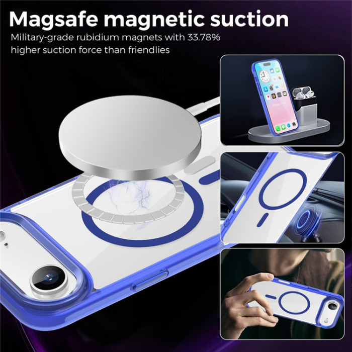 A-One Brand - iPhone Air Mobilskal MagSafe TPU+PC Transparent - Sapphire