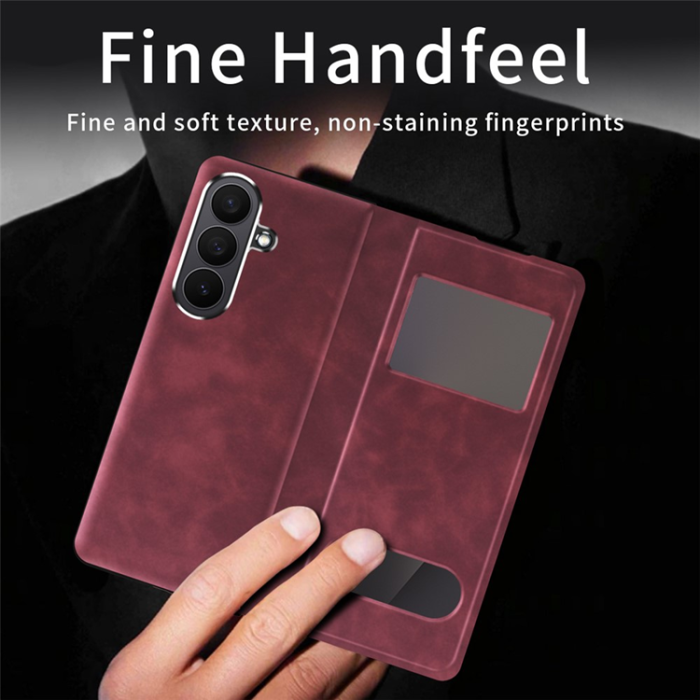 A-One Brand - Galaxy Z Fold7 Fodral View Window - Röd