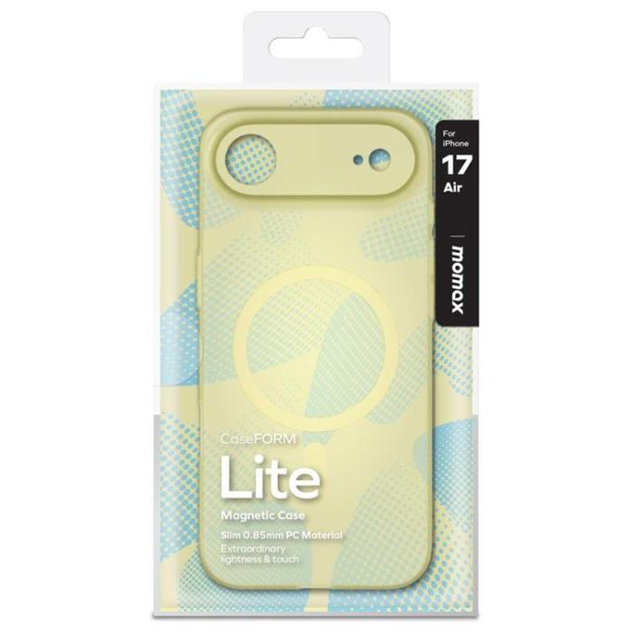MOMAX - MOMAX iPhone Air Mobilskal MagSafe Ultra Slim - Transparent Gul