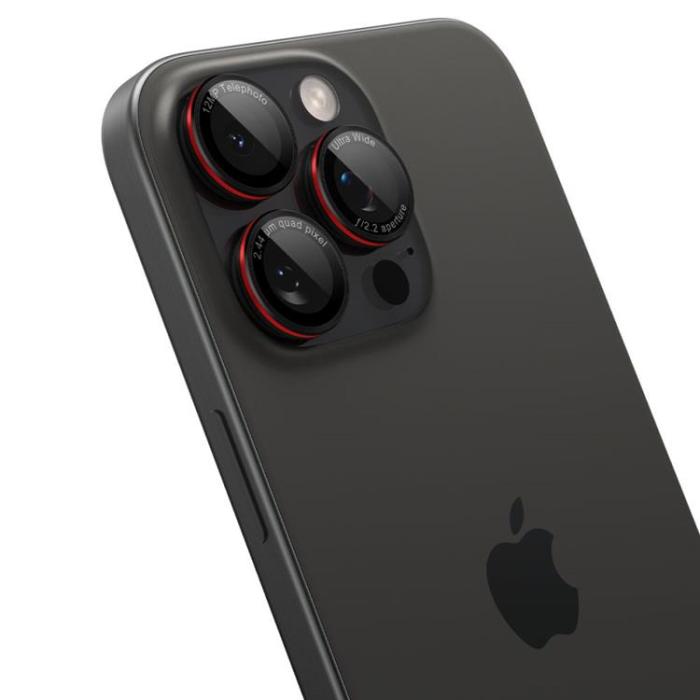 Spigen - [2-Pack] Spigen iPhone 16 Pro Max/16 Pro Linsskydd Härdat glas EZ FIT