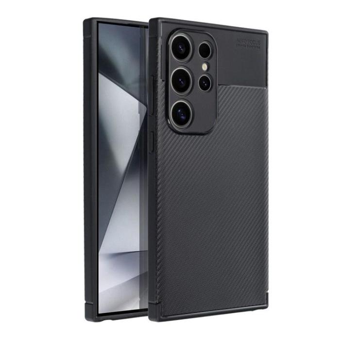 OEM - Galaxy S24 Ultra Mobilskal Carbon Premium - Svart
