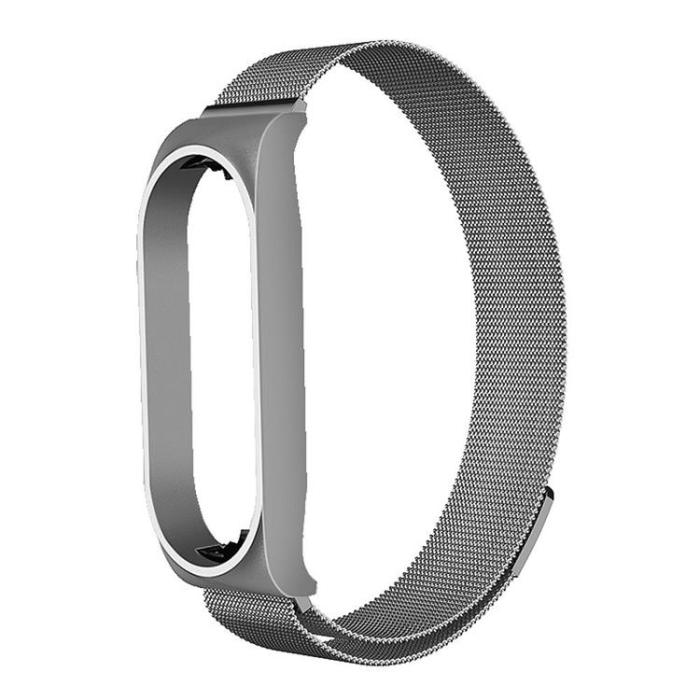 OEM - Xiaomi Mi Smart Band 5/6 Armband Metall 02