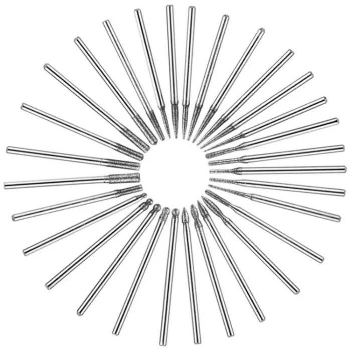 OEM - [30-Pack] Nail Art-borr med 3.0 mm Skaftsliphuvudverktyg