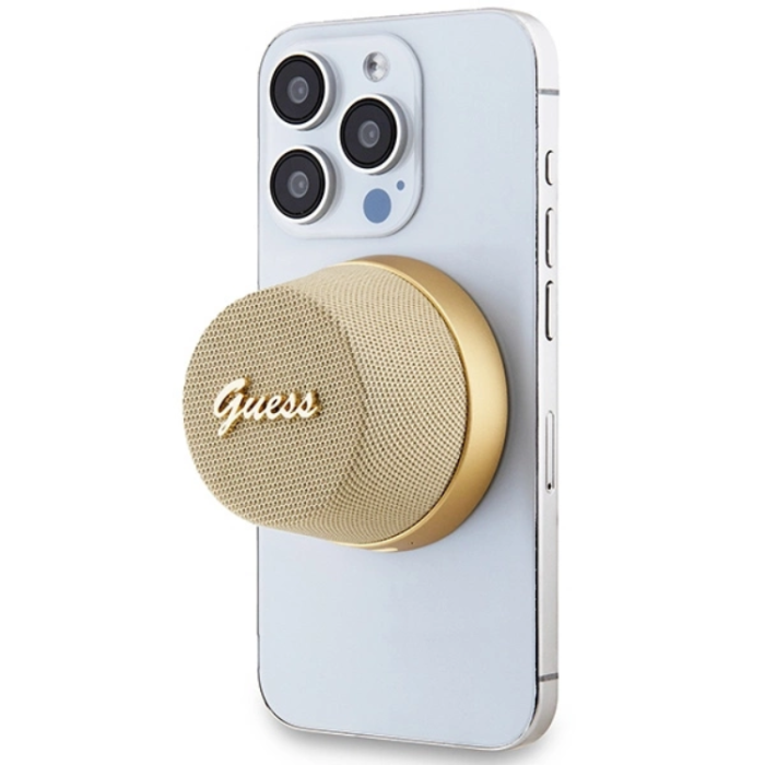 Guess - Guess Bluetooth Högtalare Magnetic Script Metal - Guld