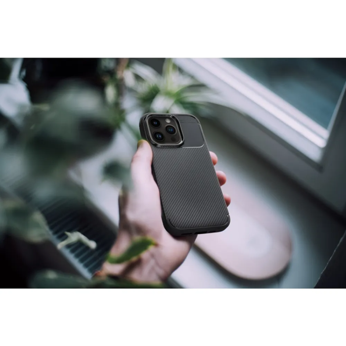 A-One Brand - iPhone 17 Pro Max Mobilskal Carbon Premium - Svart