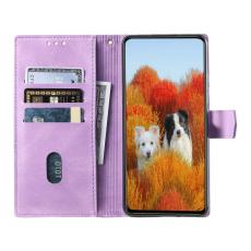 TTUDRCH - TTUDRCH Samsung Galaxy A57 Pl&aring;nboksfodral Konstl&auml;der RFID Skydd - Lila