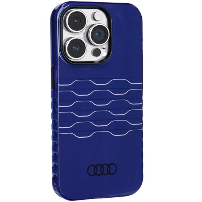Audi - Audi iPhone 14 Pro Mobilskal Magsafe IML - Blå