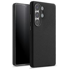 Melkco - MELKCO Mobilskal till Samsung Galaxy S25 Ultra &Auml;kta L&auml;der + PC Svart