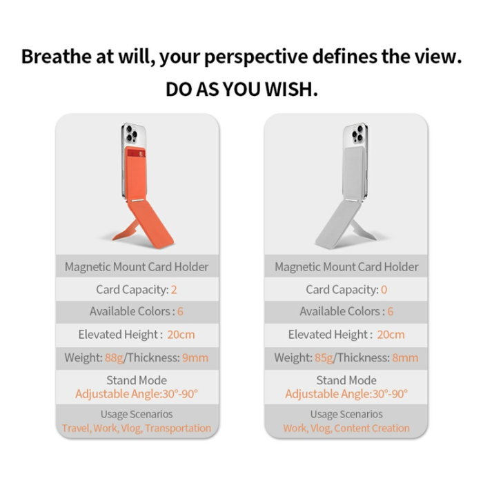DO AS YOU WISH - DO AS YOU WISH Korthållare Magnetiskt Stand 30-90° Justerbar