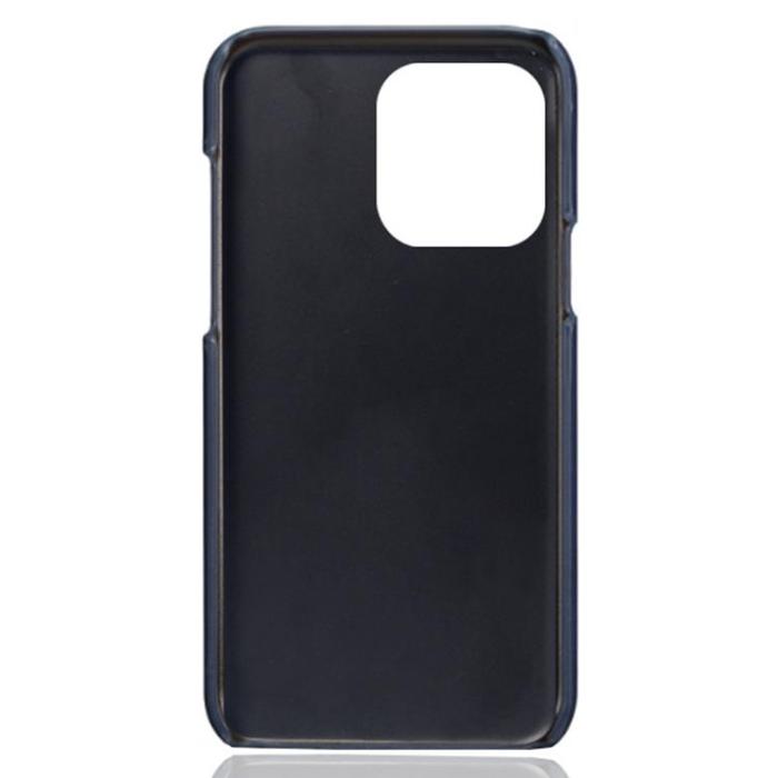 OEM - iPhone 14 Pro Max Skal Korthållare PU Läder - Blå