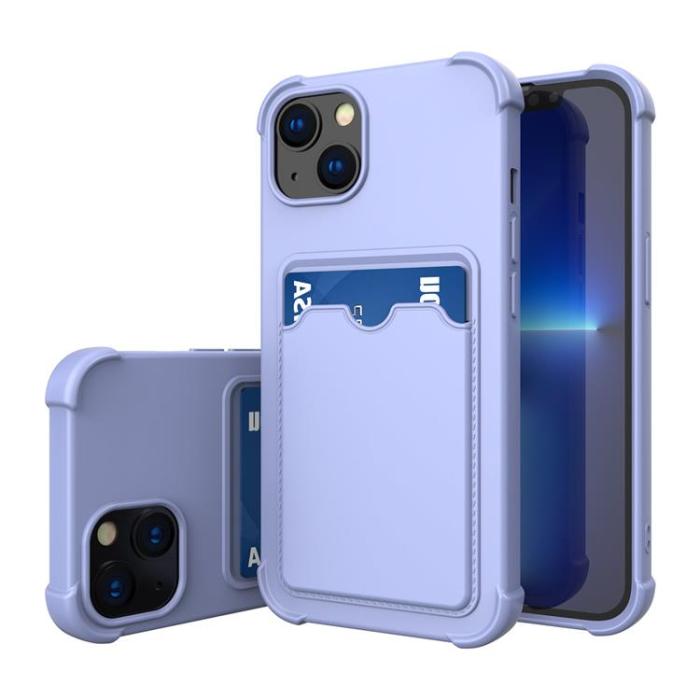 UTGATT5 - Armor Korthållare Skal iPhone XR - Ljusblå