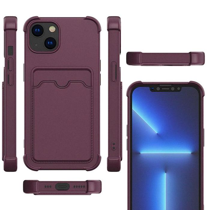 UTGATT5 - Armor Korthållare Skal iPhone XR - Ljusblå