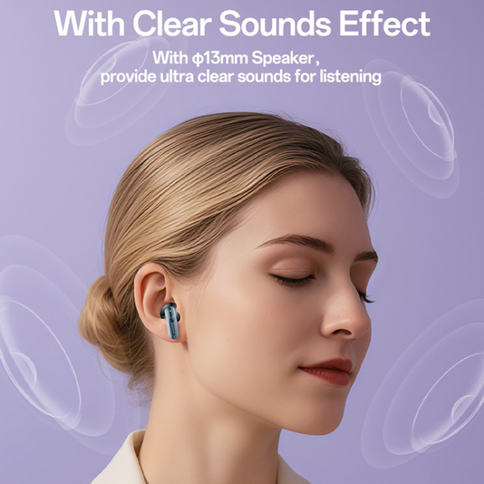 Yesido - YESIDO TWS Trådlösa Bluetooth-Hörlurar Semi In-ear TWS36 - Svart