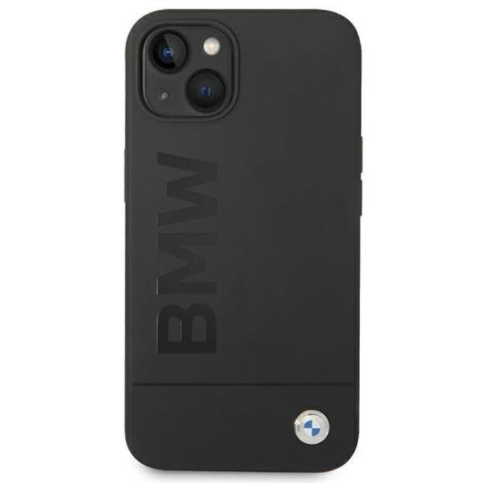 BMW - BMW iPhone 14 Plus Skal Magsafe Silicone Signature Logo - Svart