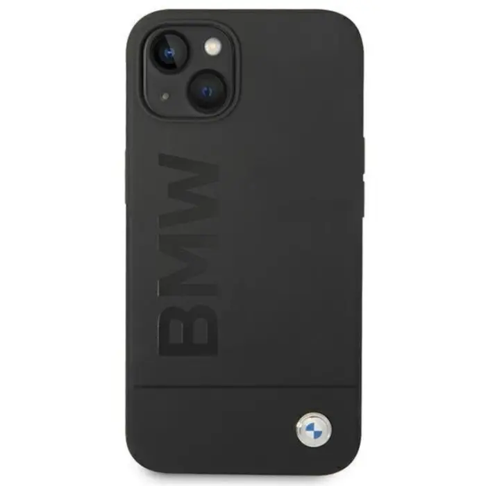 BMW - BMW iPhone 14 Plus Skal Magsafe Silicone Signature Logo - Svart
